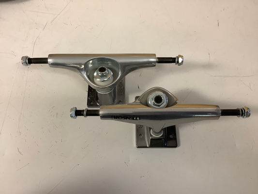 Tensor Trucks 5.5 silver polished hangers gray two tone baseplates