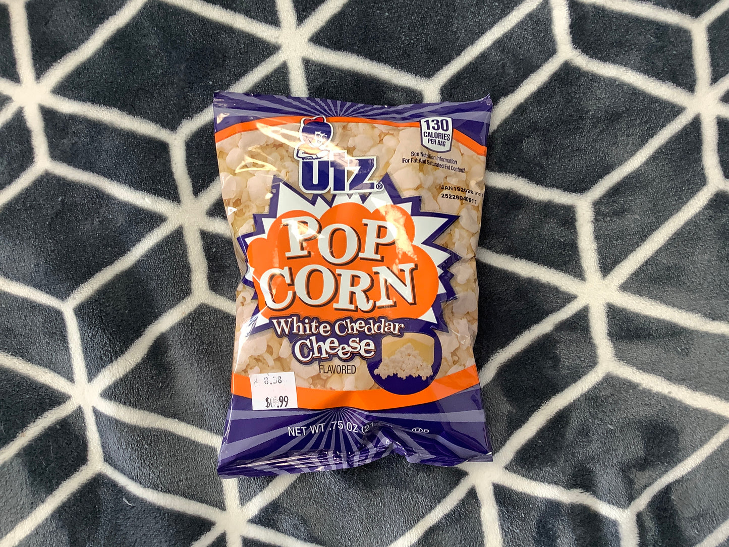 Utz popcorn white cheddar .75oz