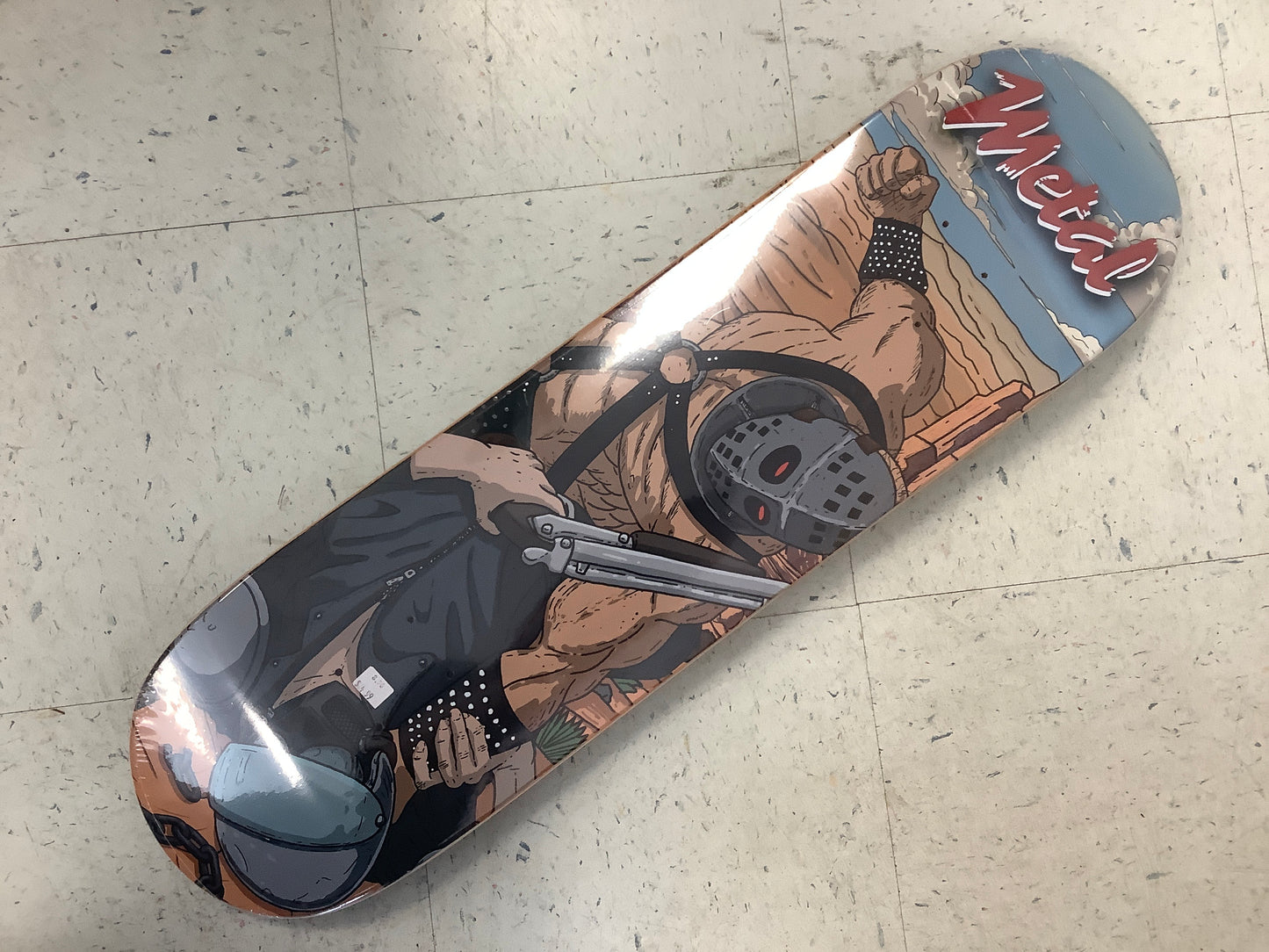 Metal skateboards Road warrior fight graphic
