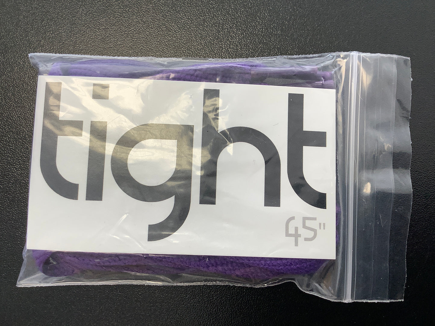 Tight 45” purple flat shoelaces