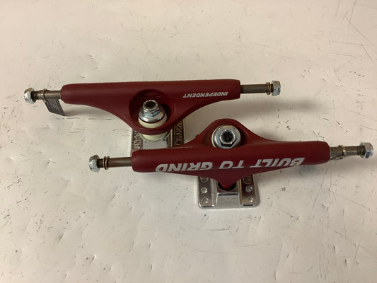 Independent trucks 159 stage 11 built to grind burgundy hangers silver baseplates