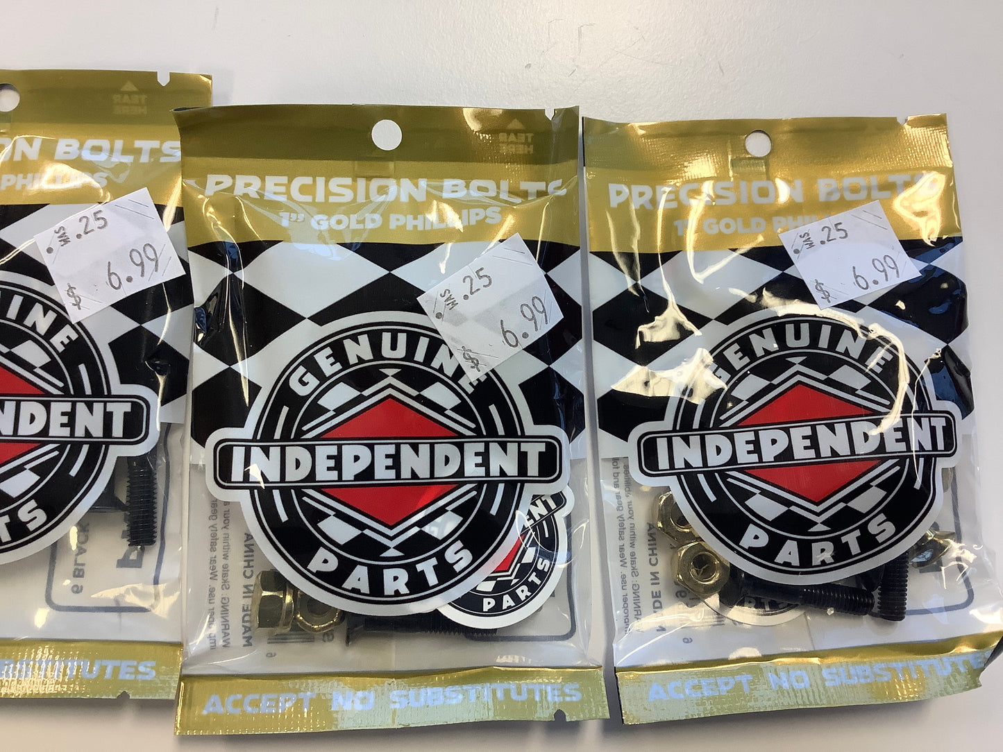 Independent 1” hardware gold Phillips