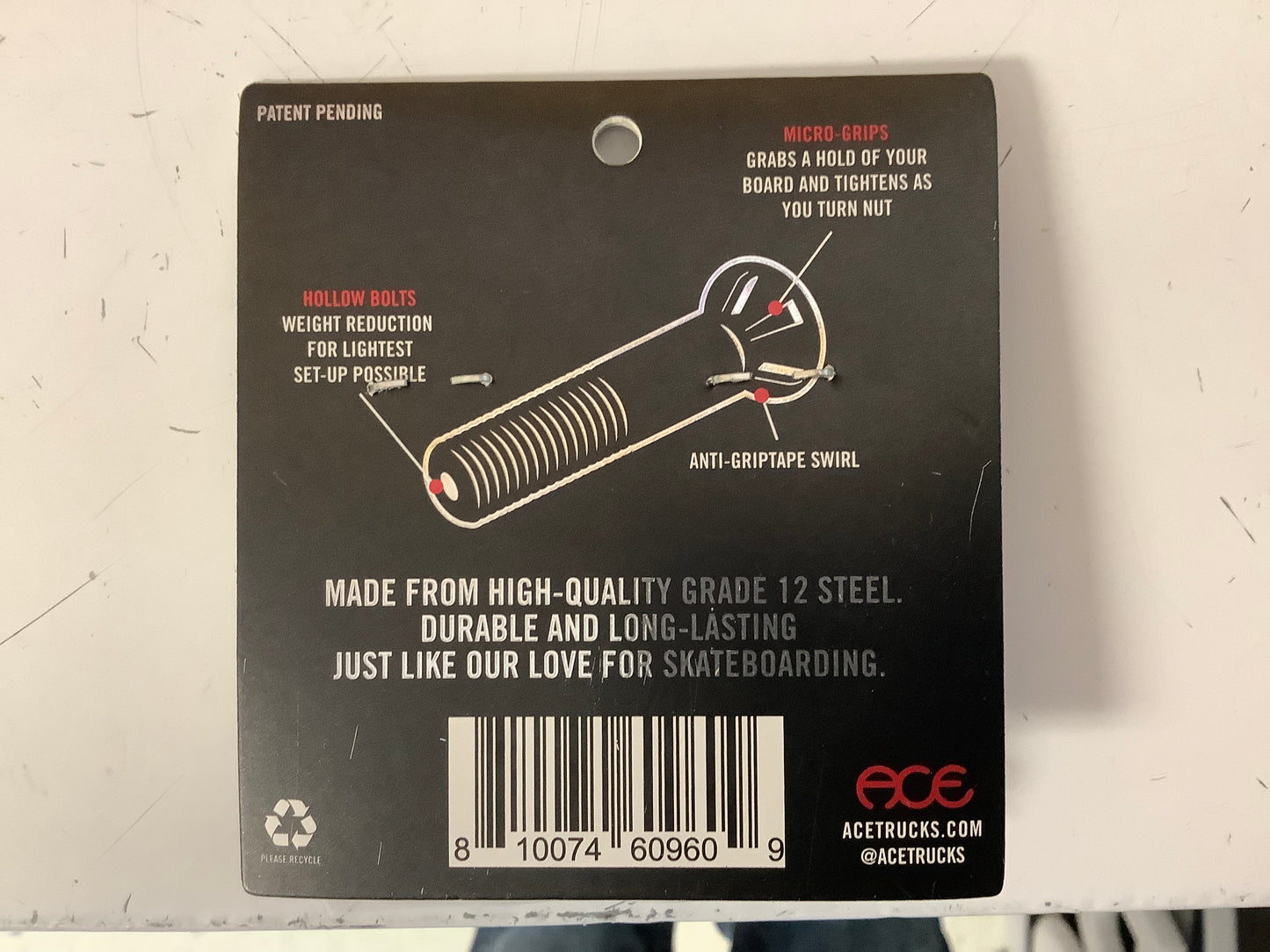 Ace Af1 1” hollow hardware