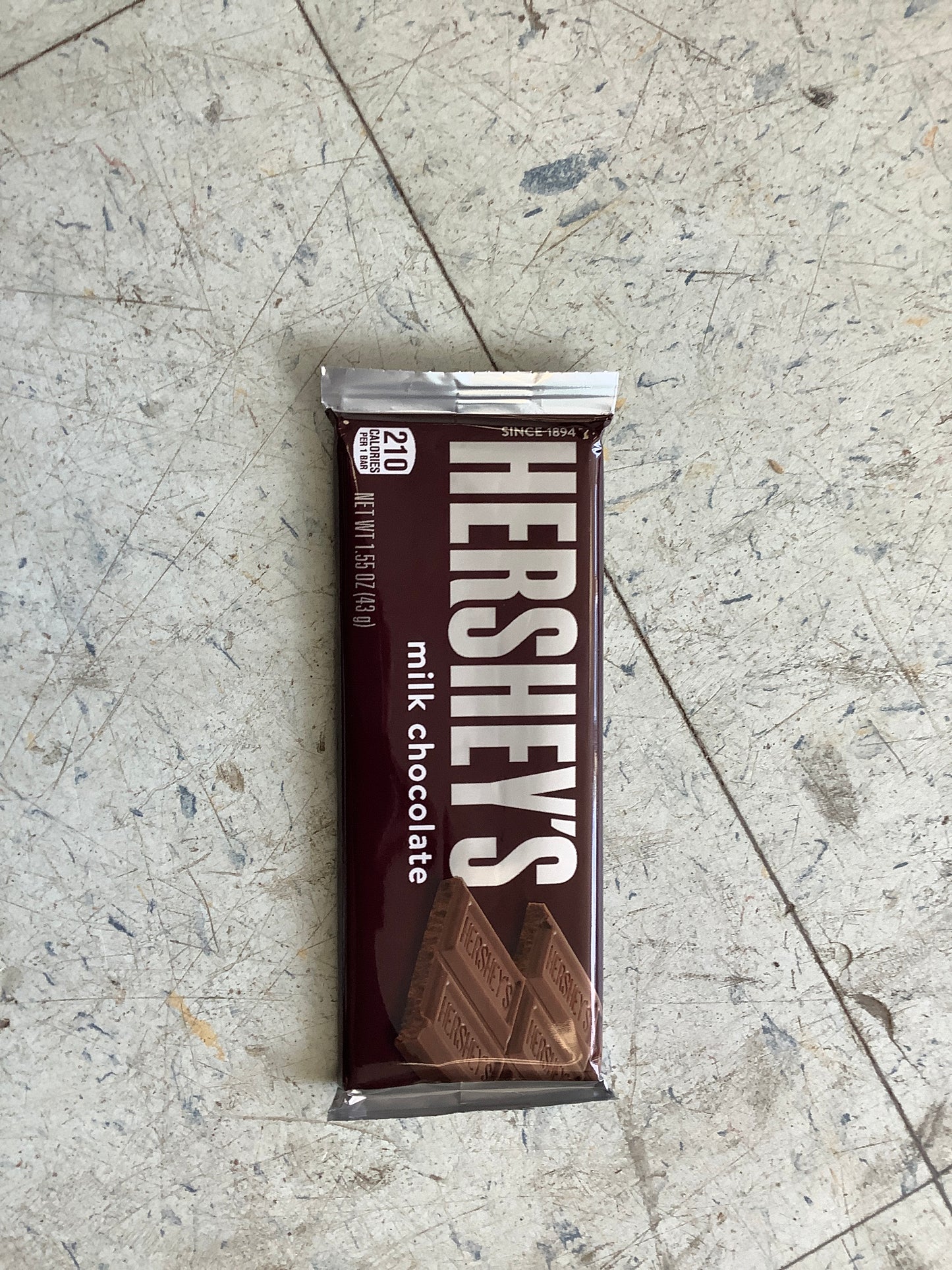 Hershey’s milk chocolate bar 1.55oz