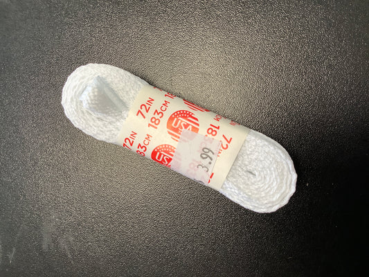 Shoe strings 72” white