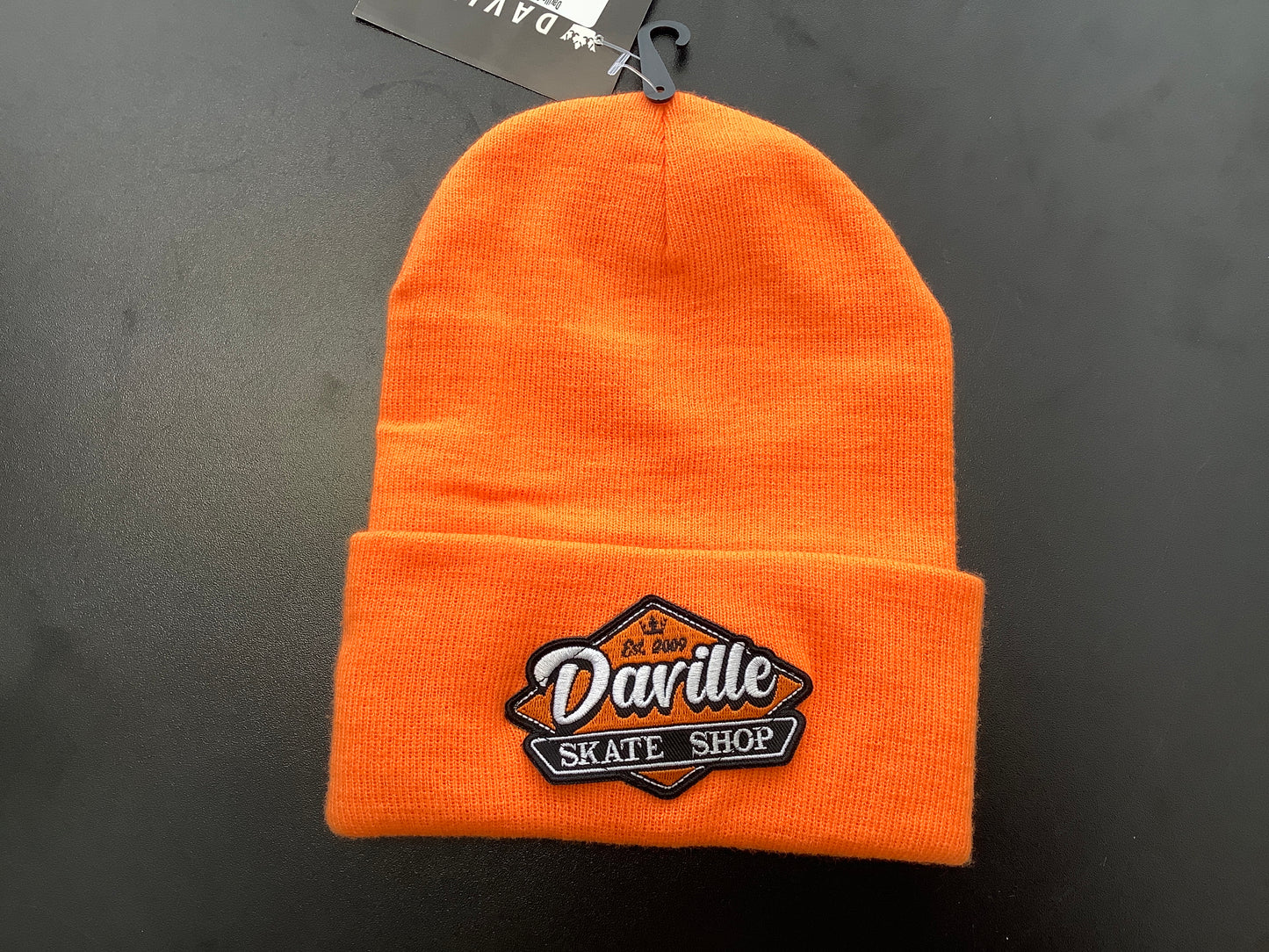 Daville orange diner logo beanie