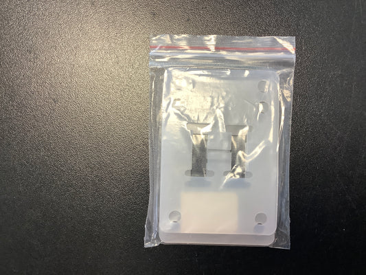 H block 1/16 inch clear rubber riser