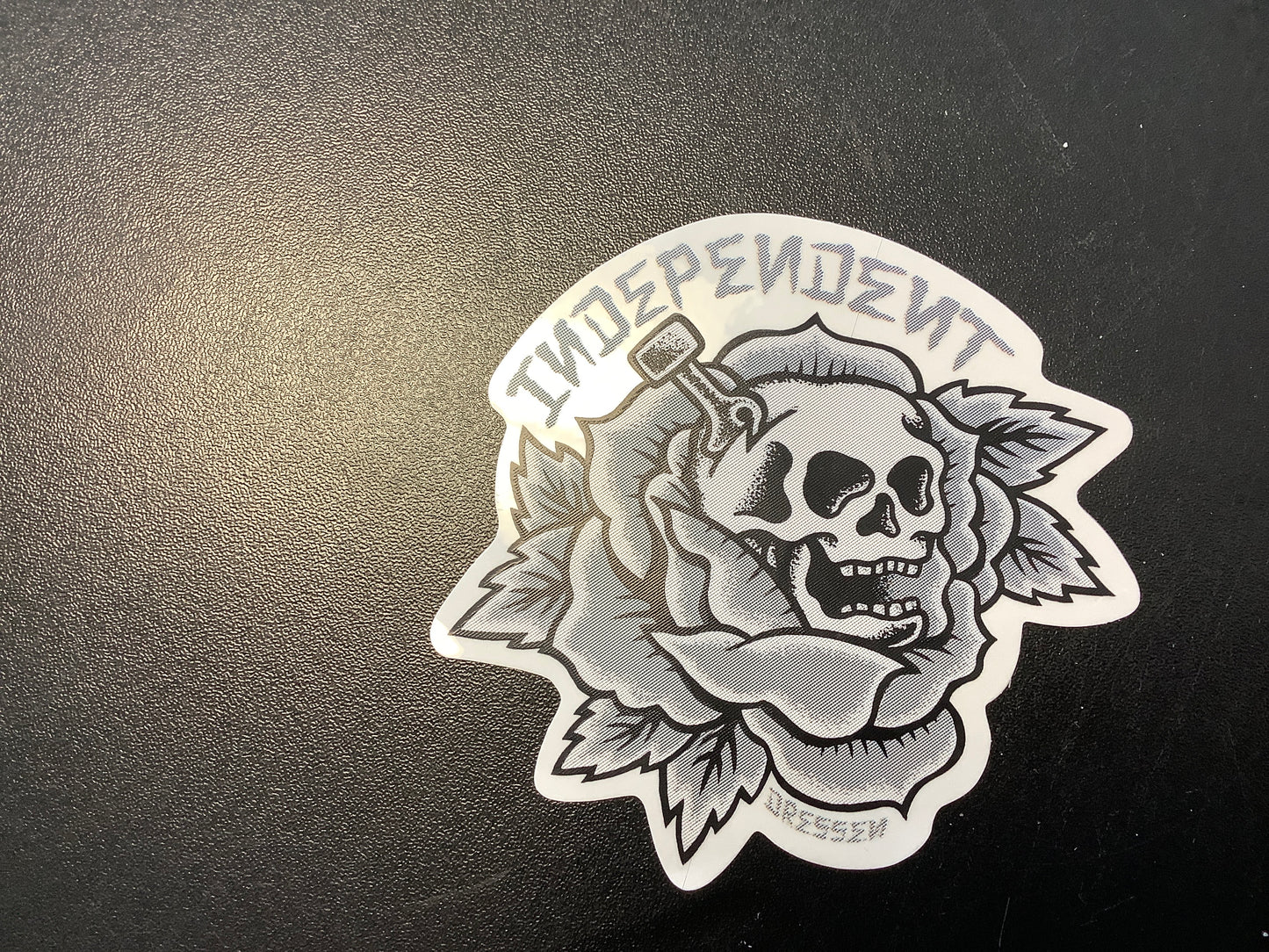 Independent Eric Dressen sticker black and gray