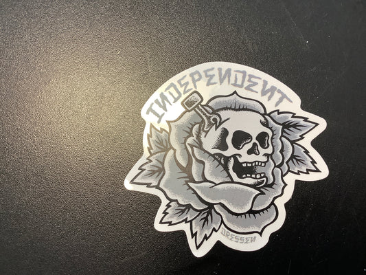 Independent Eric Dressen sticker black and gray