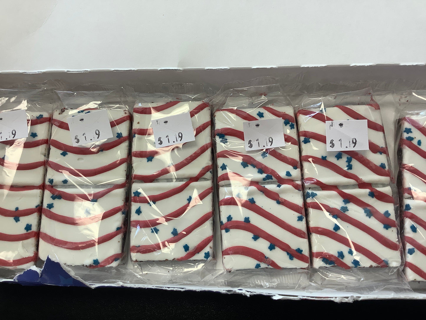 Red white blue brownie