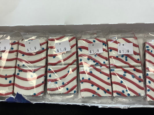 Red white blue brownie