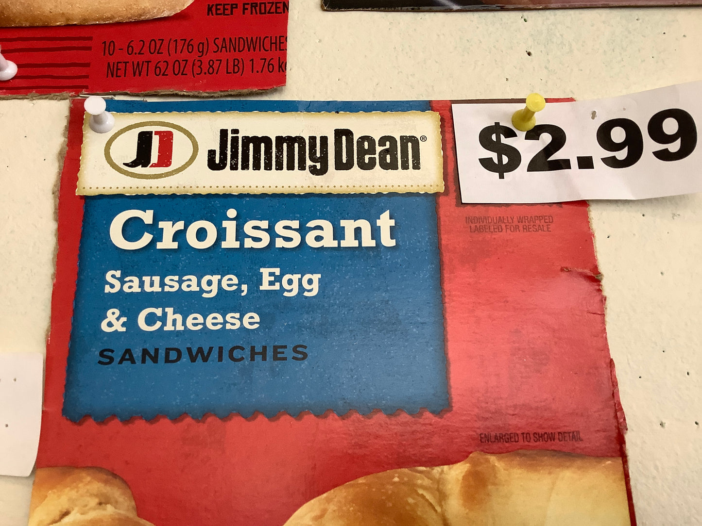 Jimmy Dean Croissant sausage, egg, & cheese