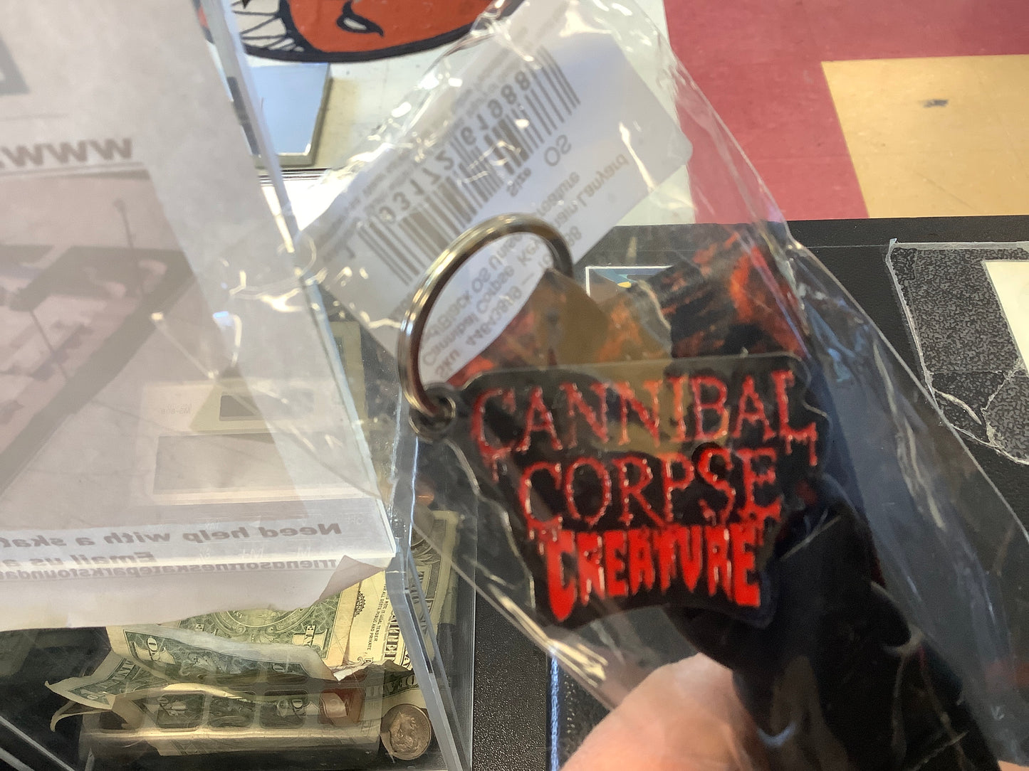 Creature x cannibal corpse key chain lanyard