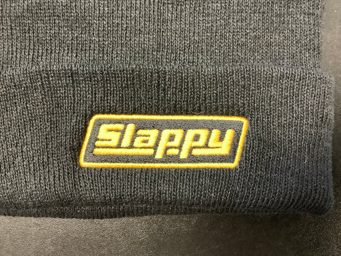 Slappy roll-up beanie