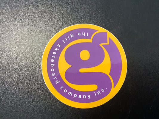 Girl skateboards round logo