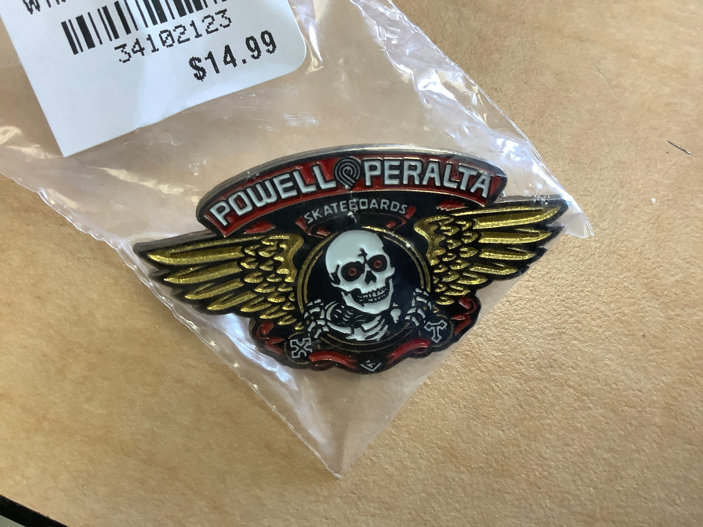 Powell Peralta lapel pin Ripper wings