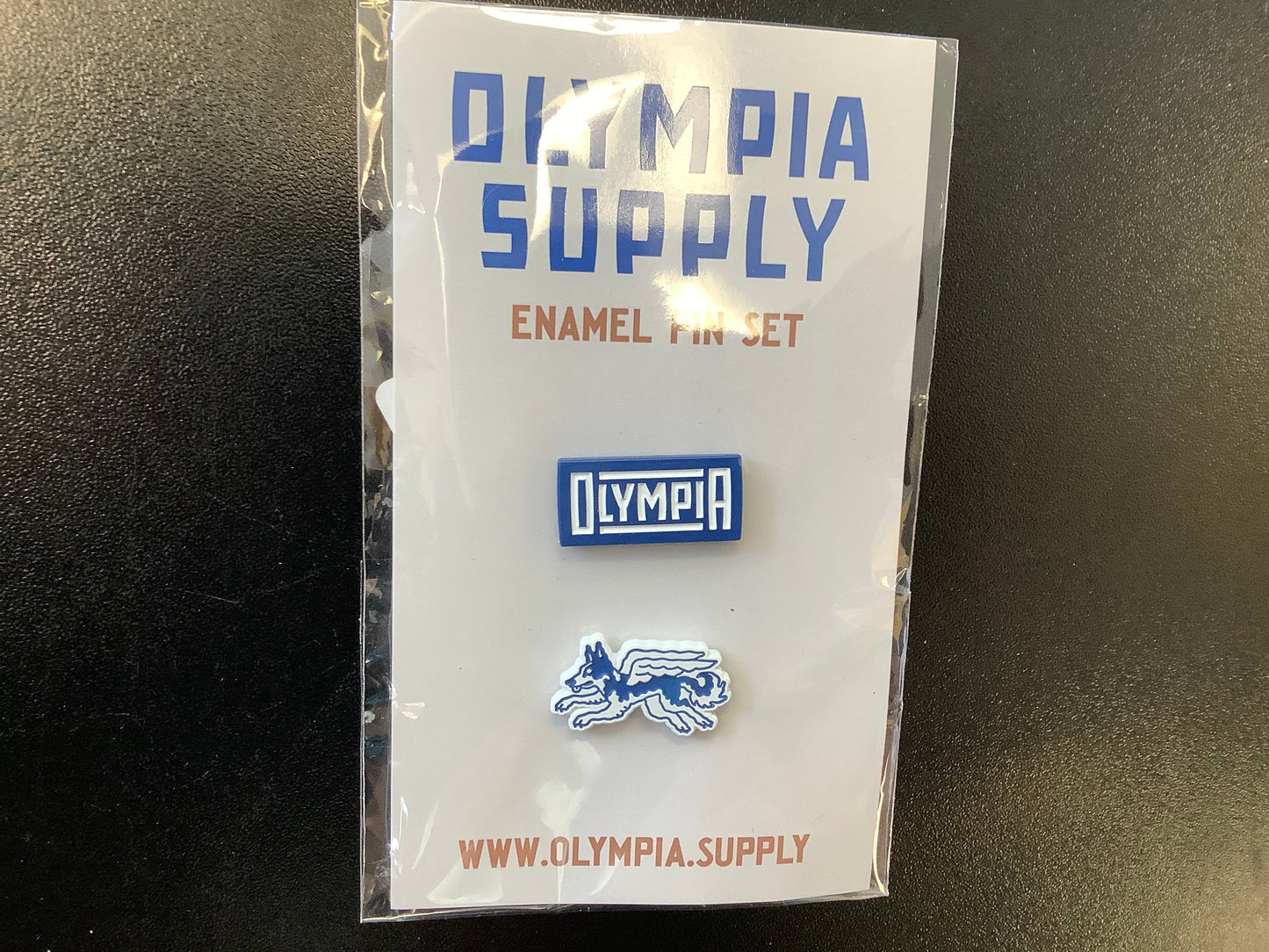 Olympia enamel pin set
