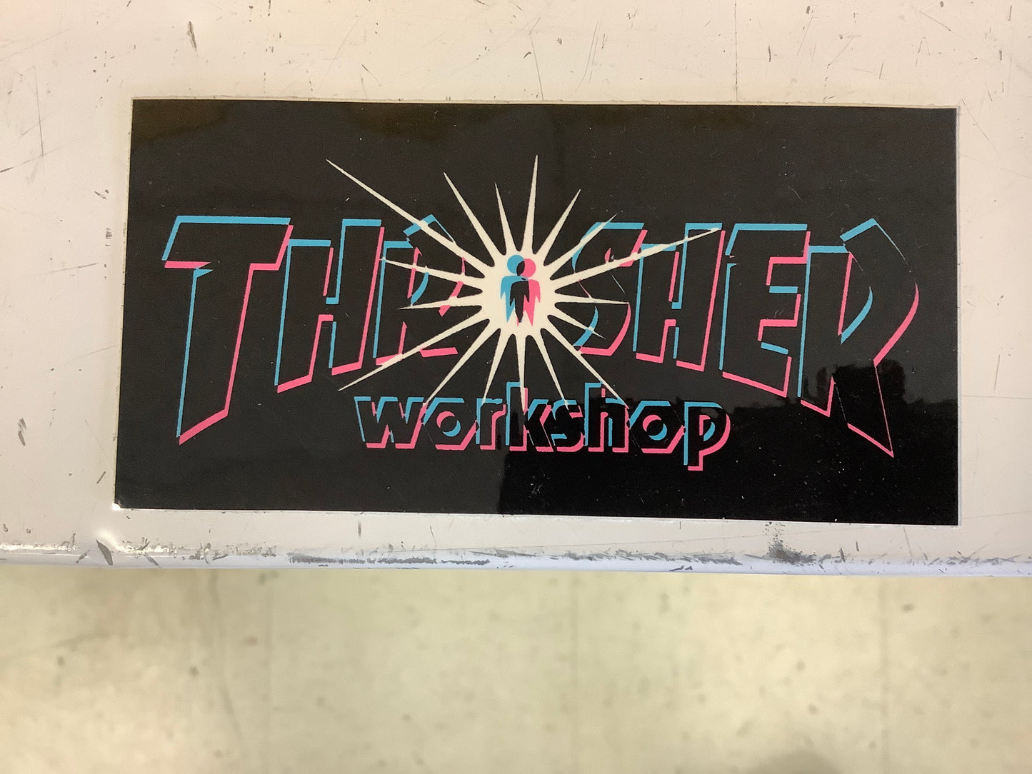 Thrasher Workshop 3D black sticker