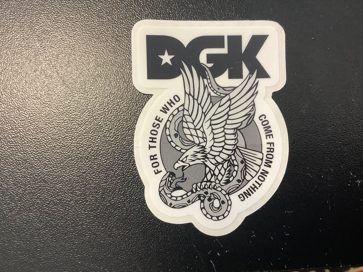 DGK white come from nothing sticker
