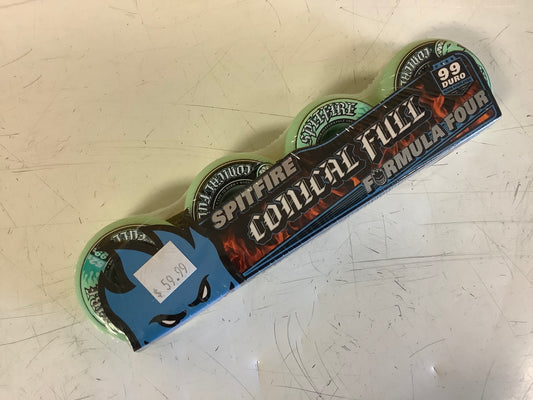 Spitfire Wheels F4 Conical Full Teal 52mm 99a Duro