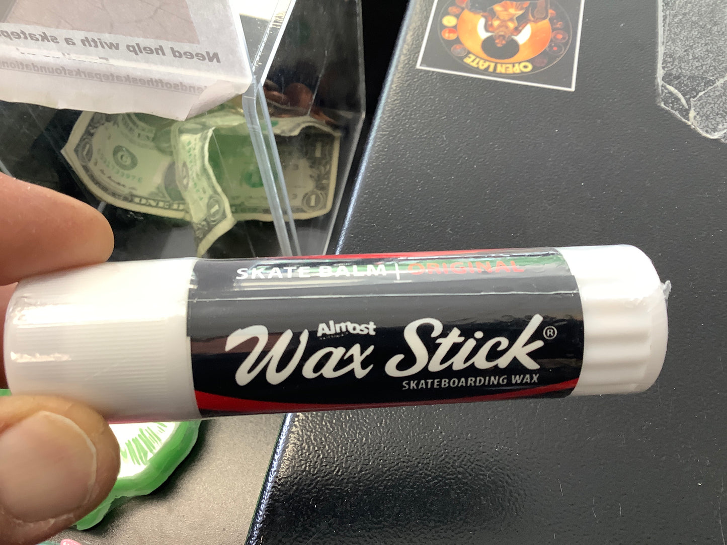 Almost wax stick