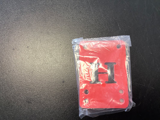 H block riser pads red 1/16th inch