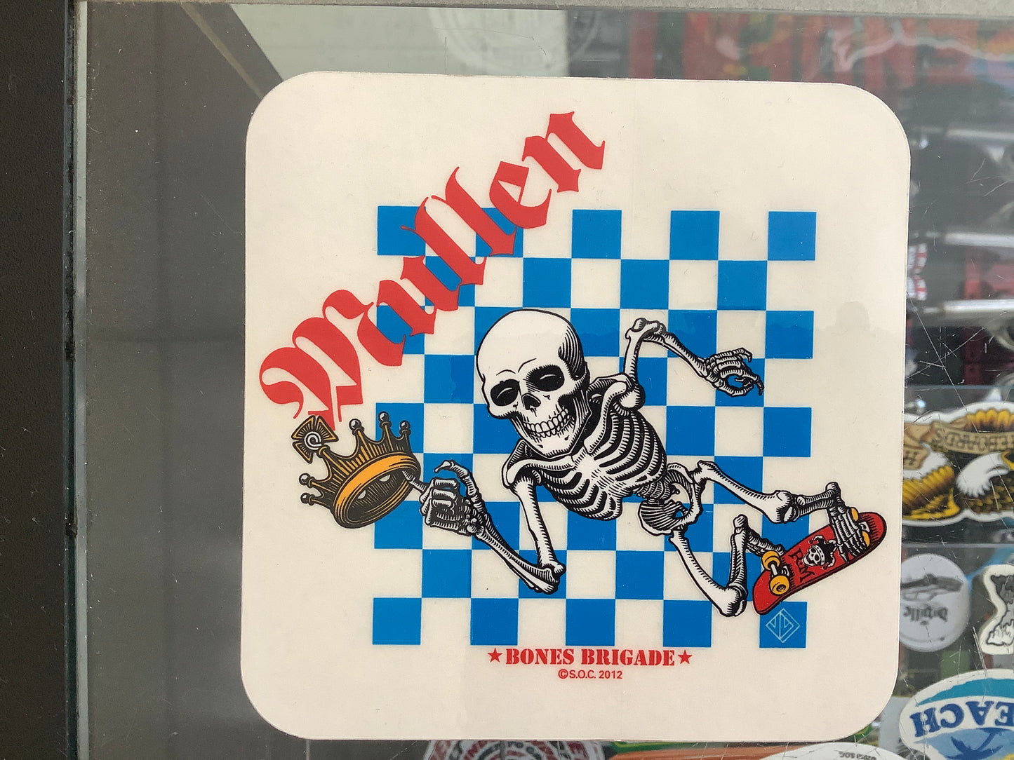 Mullen bones brigade 4 1/2 “ square sticker