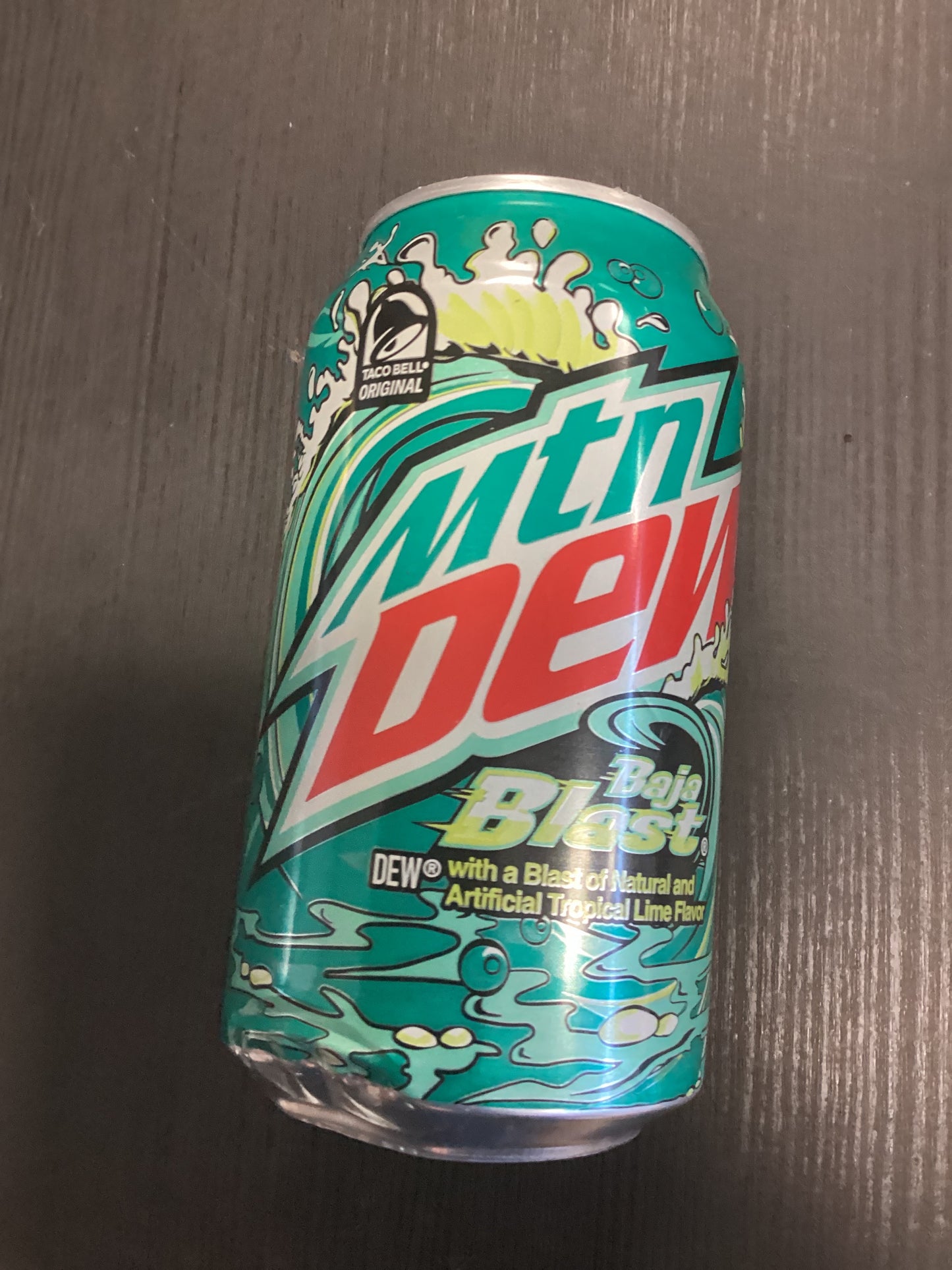 Mtn Dew Baja blast 12oz can