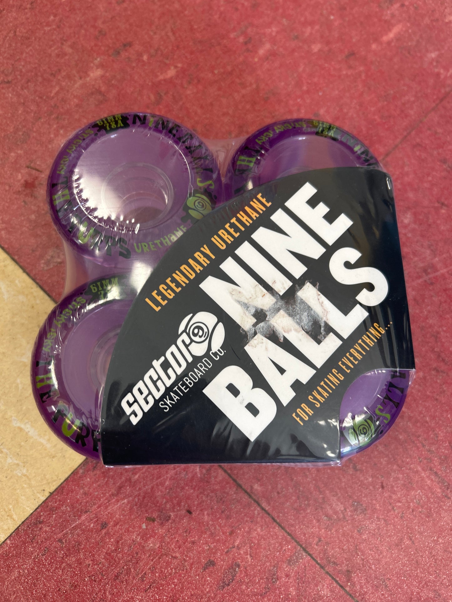 Sector 9 61mm Wheels Nine Balls 78A purple