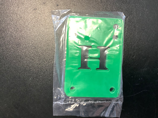 H block 1/16 inch green riser pad