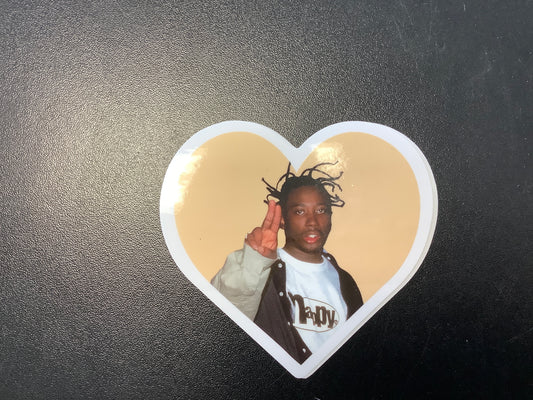 ODB yellow heart sticker