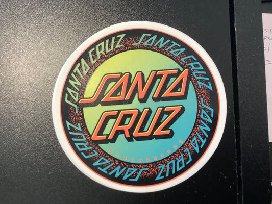 Santa Cruz skateboards multi circle sticker