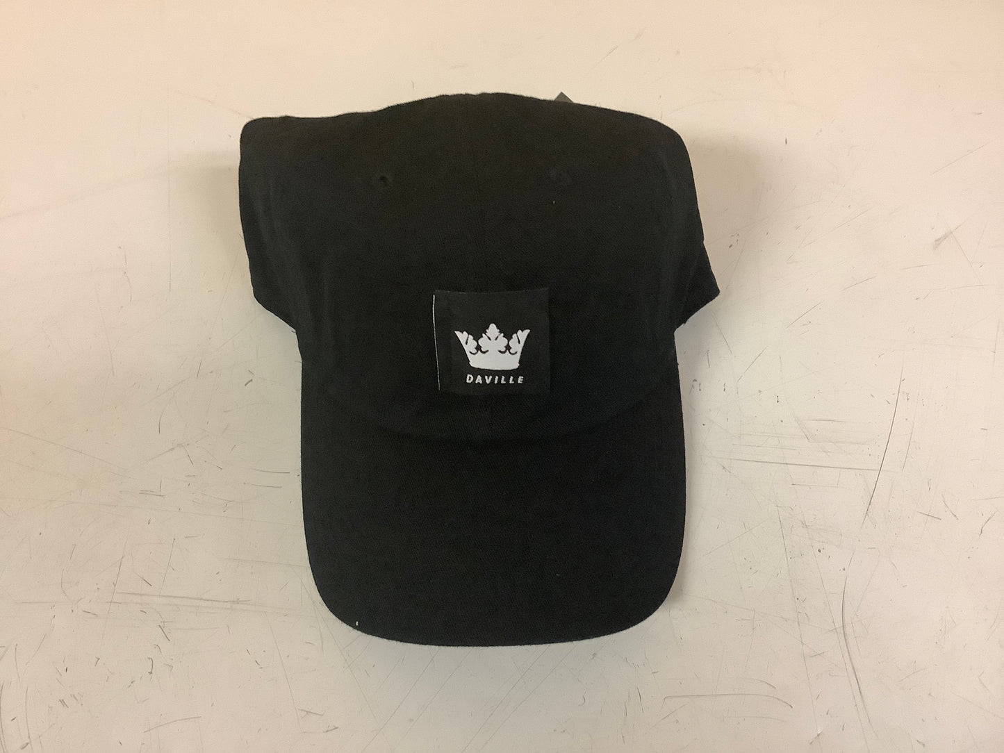 Daville Crown Logo Black Adjustable Ball Cap