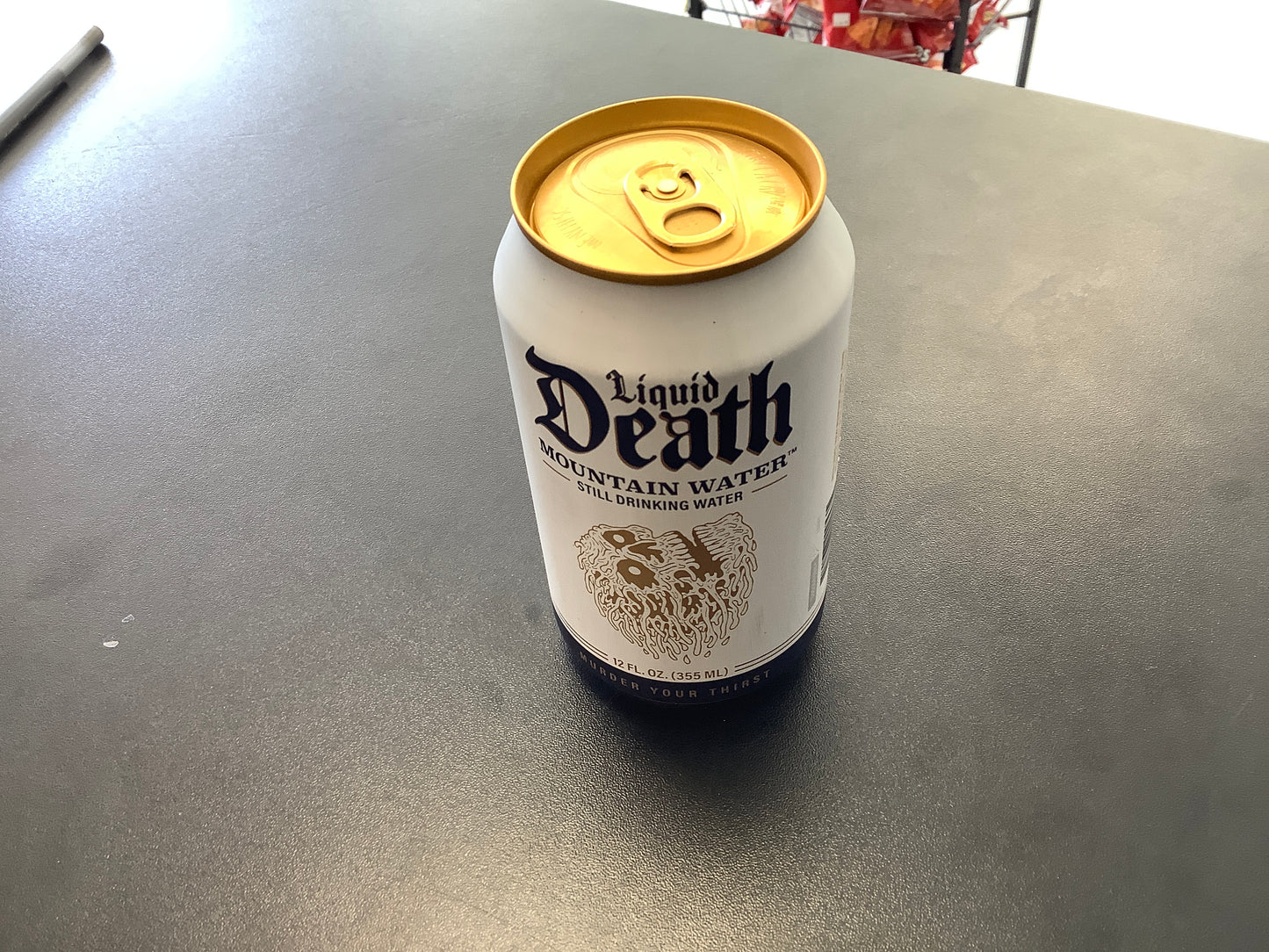 Liquid death water 12 oz can