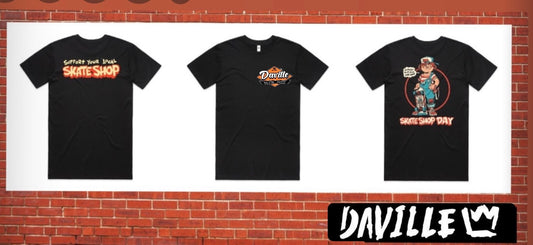 Daville X SSD 2026 tshirt Baby Blain Skate Shop Day