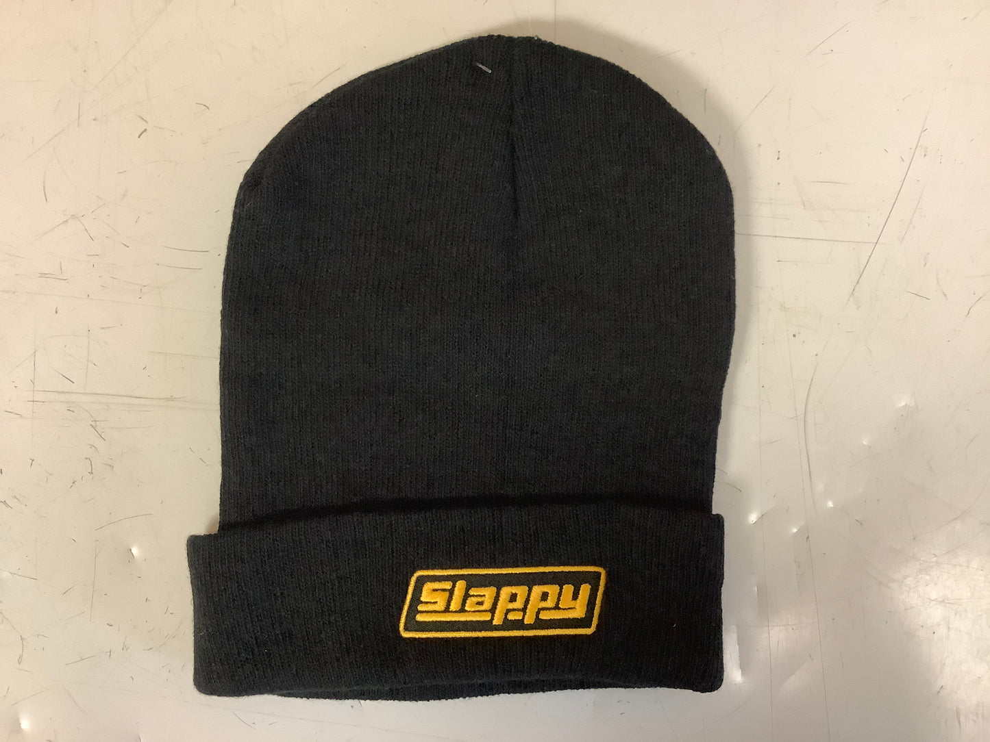 Slappy roll-up beanie
