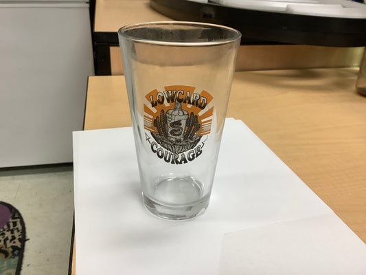 Lowcard courage pint glass