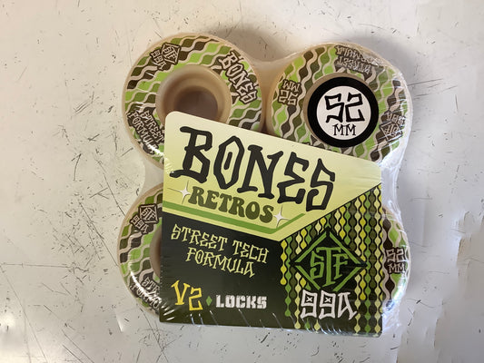 Bones wheels 52mm retros V2 locks