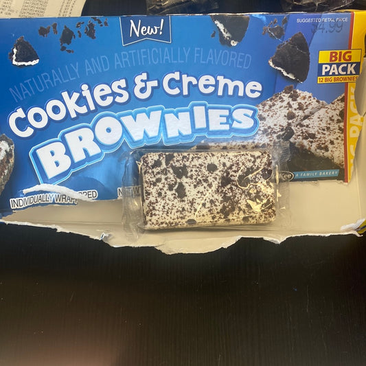 Little Debbie cookies & crème brownies