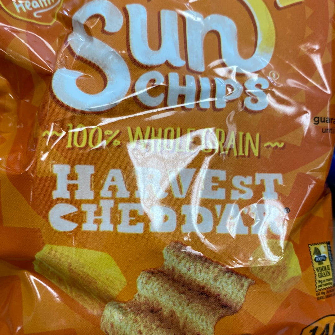 Sun chips cheddar 1oz