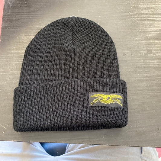 Antihero beanie black yellow