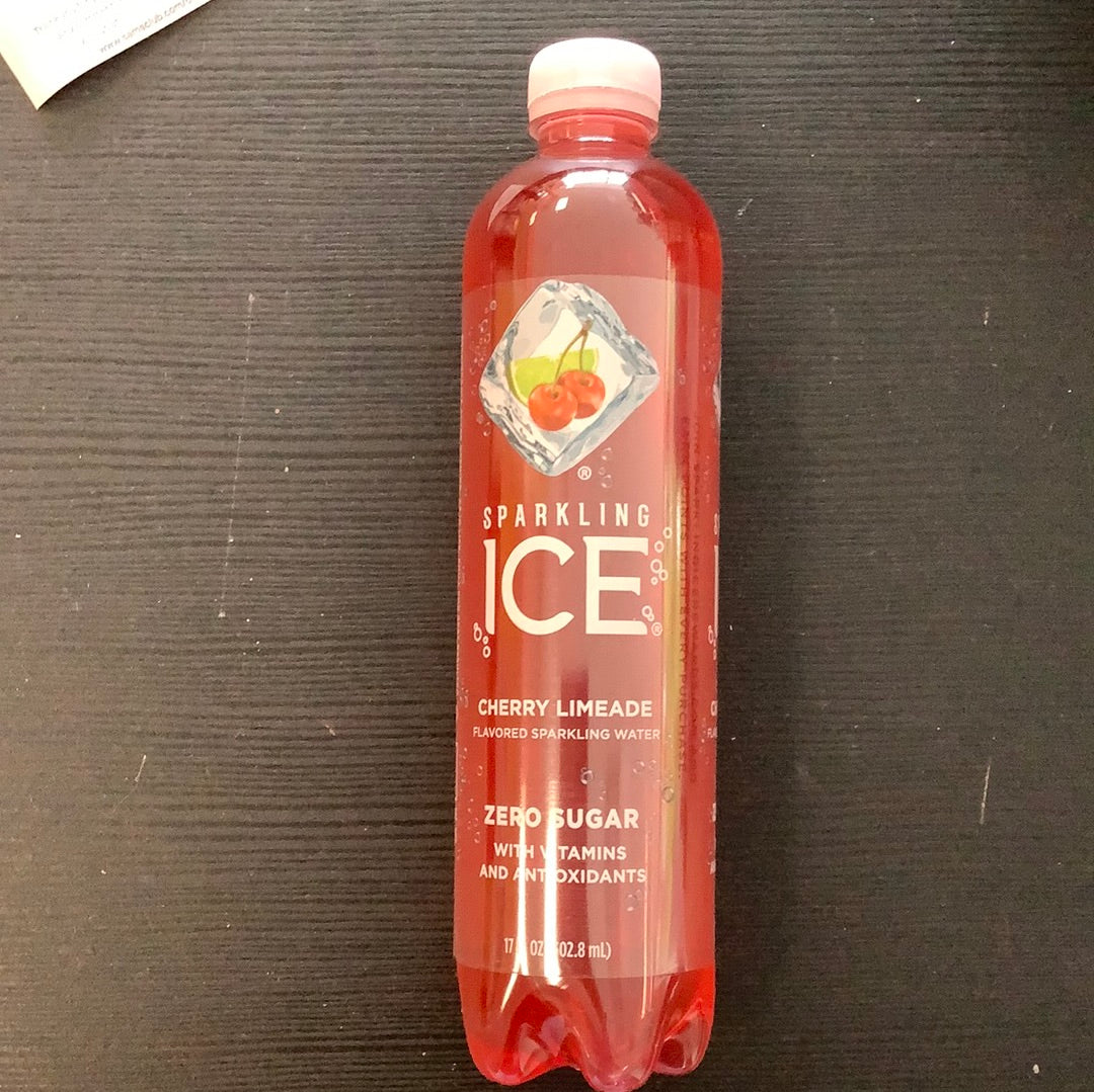 Sparkling Ice 17oz bottle cherry limeade water