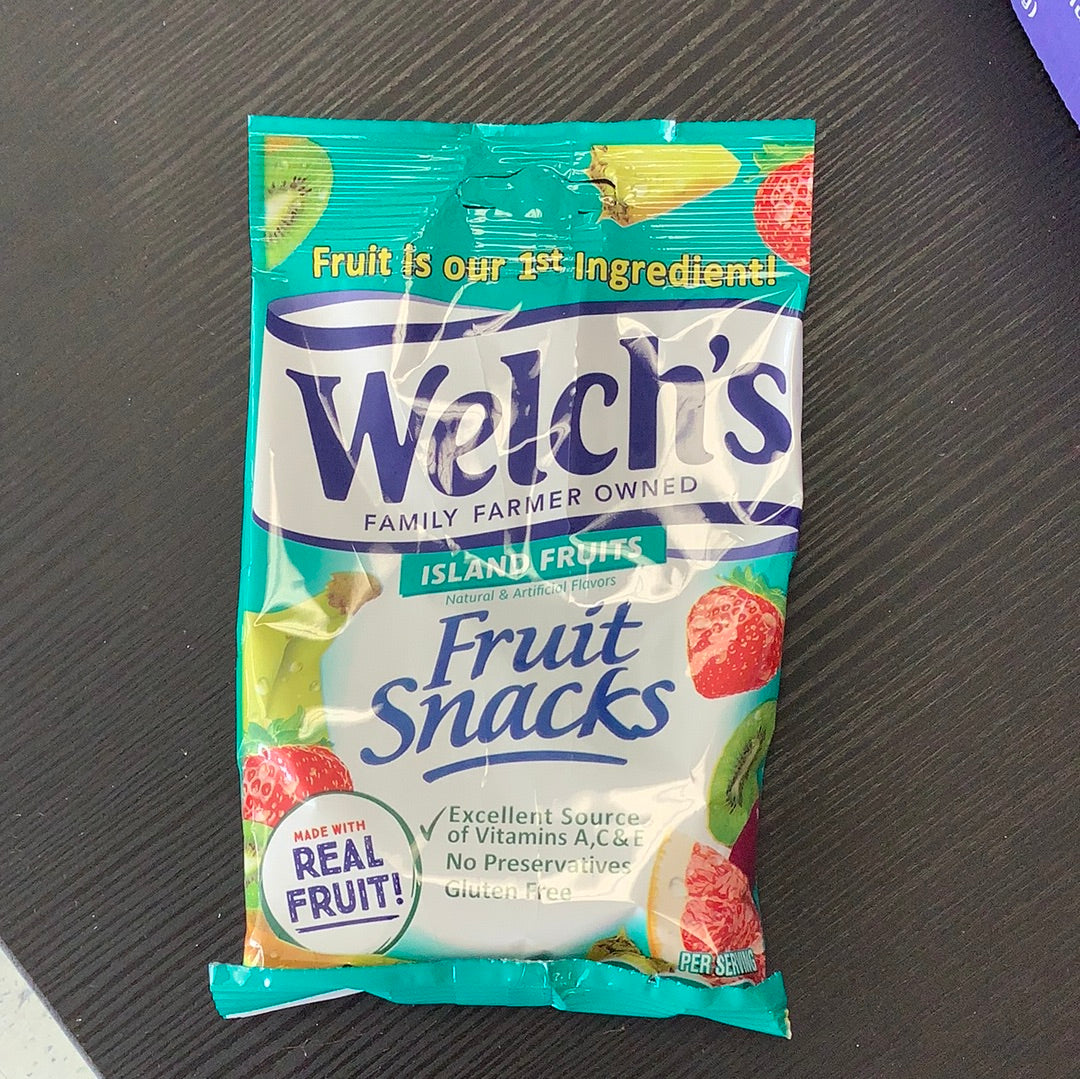 Welch’s fruit snack island fruits 2.25oz