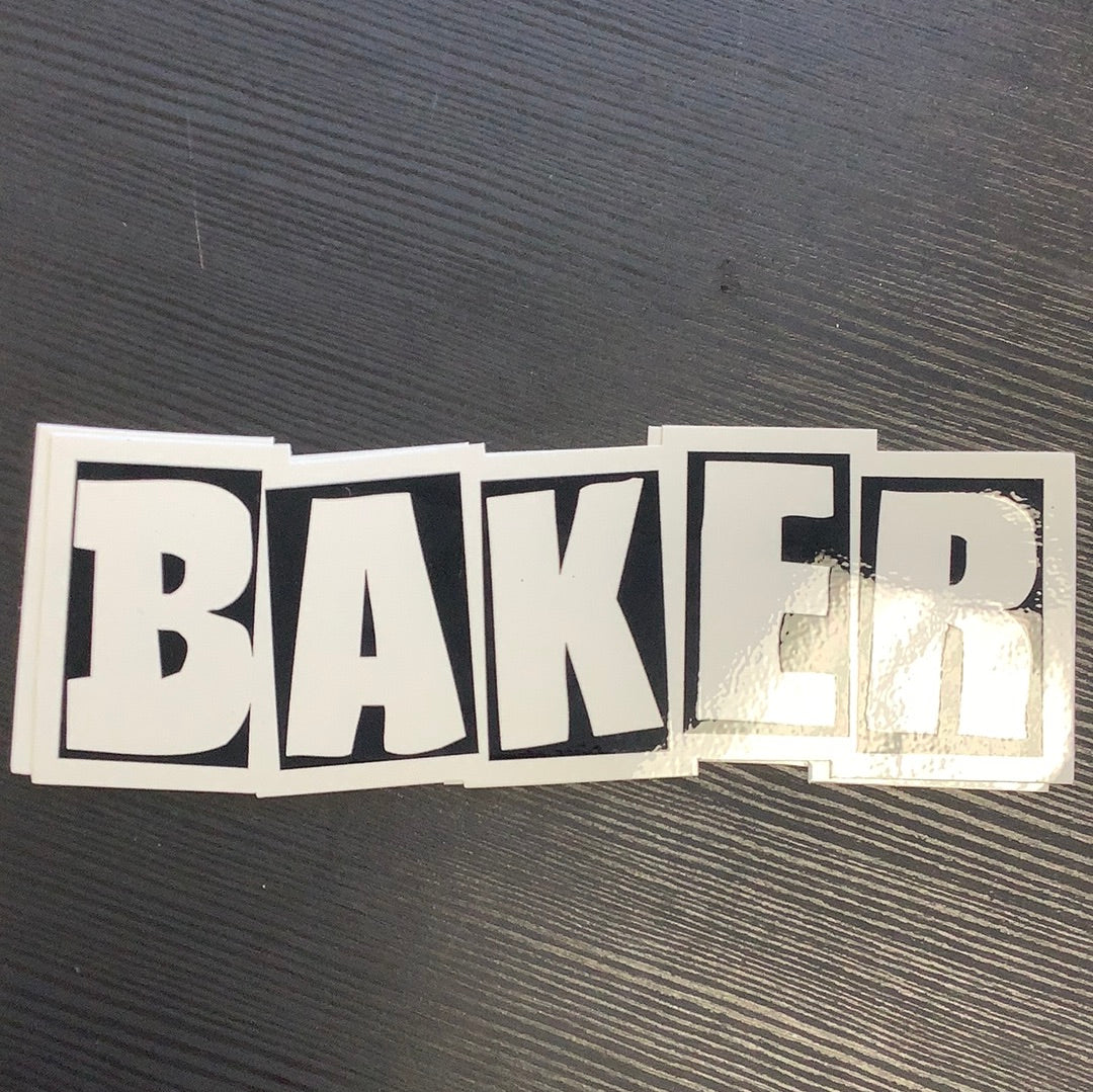 Baker Sticker Block Letters Large