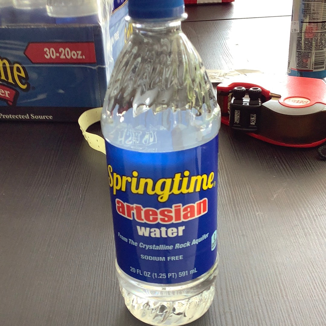 Springtime water 20oz bottle