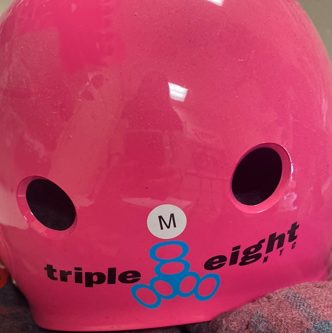 Triple Eight pink helmet M