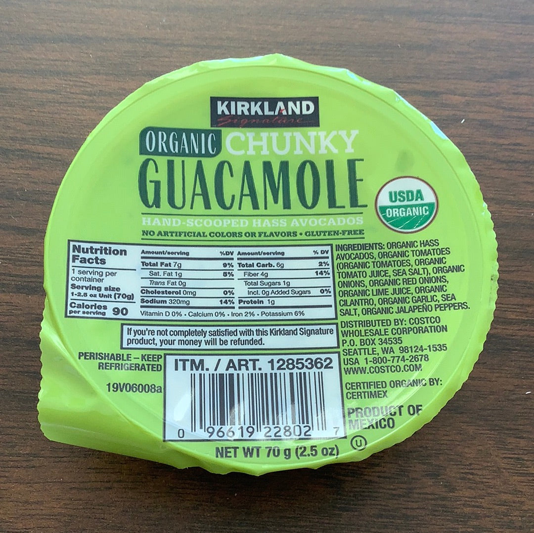 Kirkland Guacamole Organic 2.5oz