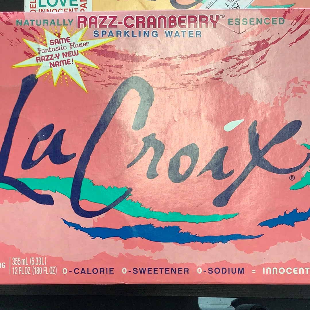 La Croix 12oz Can Water Razz-Cranberry