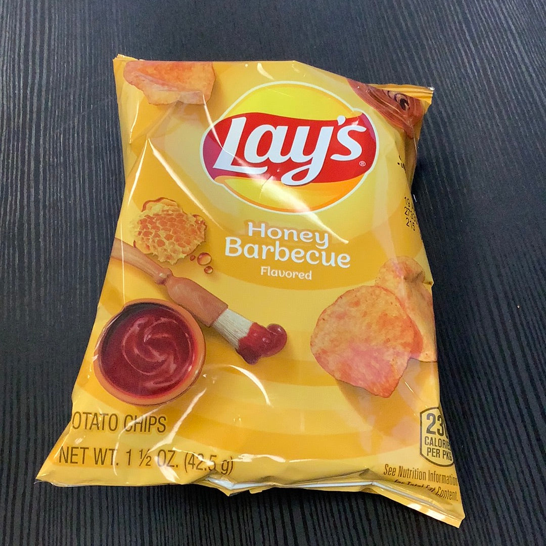 Lays honey barbecue chips 1.5oz