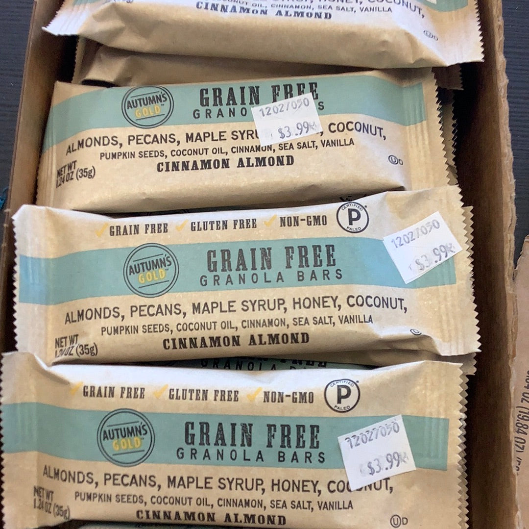 Autumns granola bar grain free 1-24oz